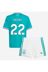 Liverpool Hugo Ekitike #22 Babytruitje 3e tenue Kind 2025-26 Korte Mouw (+ Korte broeken)